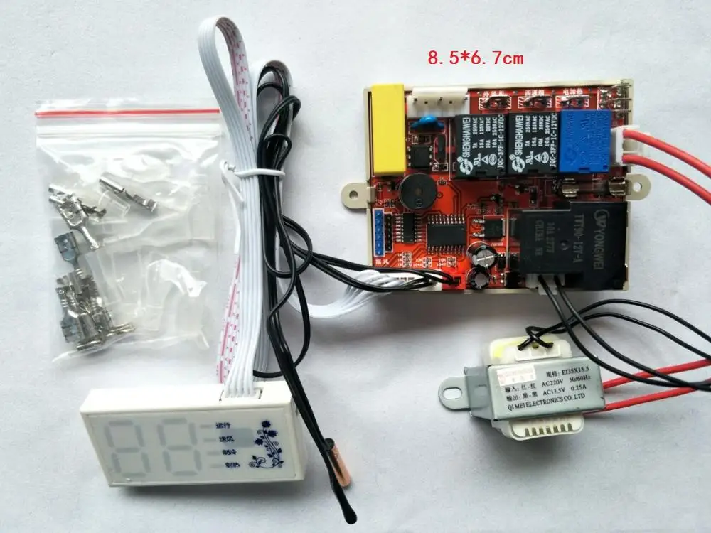 Air conditioner on-hook universal board control panel cabinet circuit board electric heating with temperature display