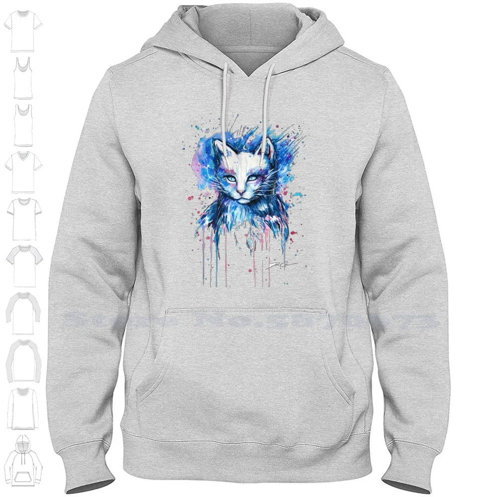 Funny Bleu Cats Hoodies Sweatshirt For Men Women Cat Bleu Blue Cats Cute Chat Animal Animals Pet Red Kitten Pattern Rouge Funny