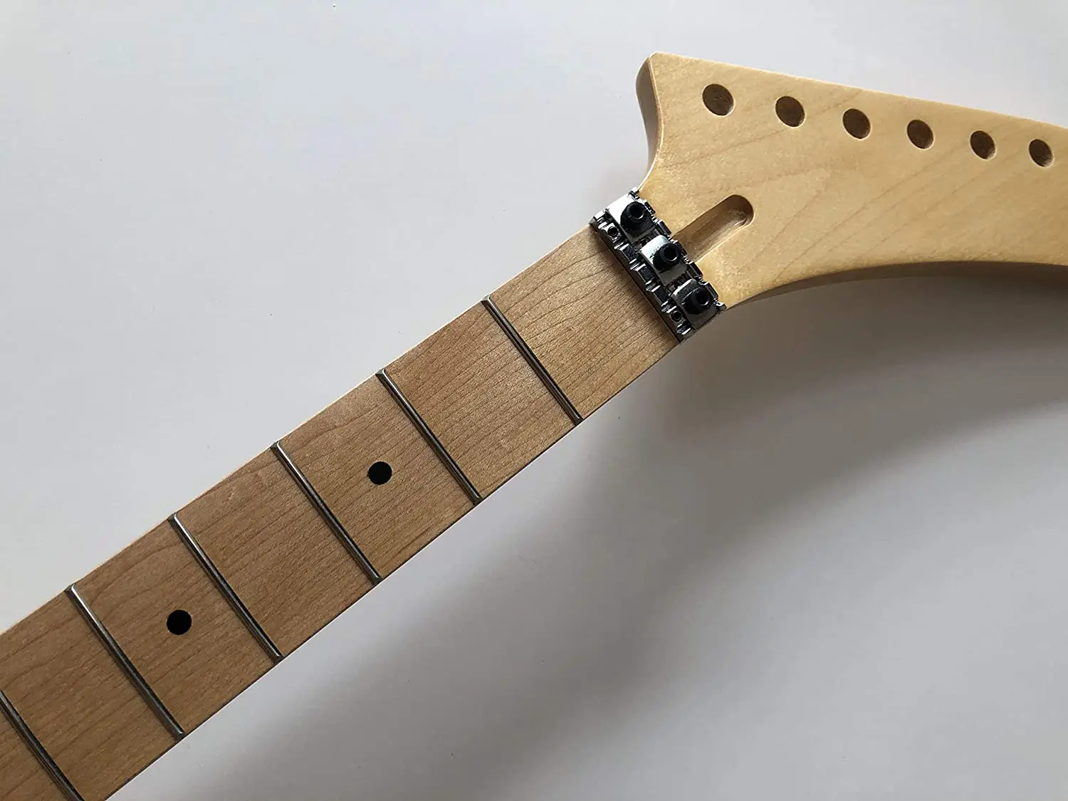 Banana headstock guitar neck 22fret 25.5inch Maple Fingerboard Dot Inlay Gloss DIY Electric guitar Parts