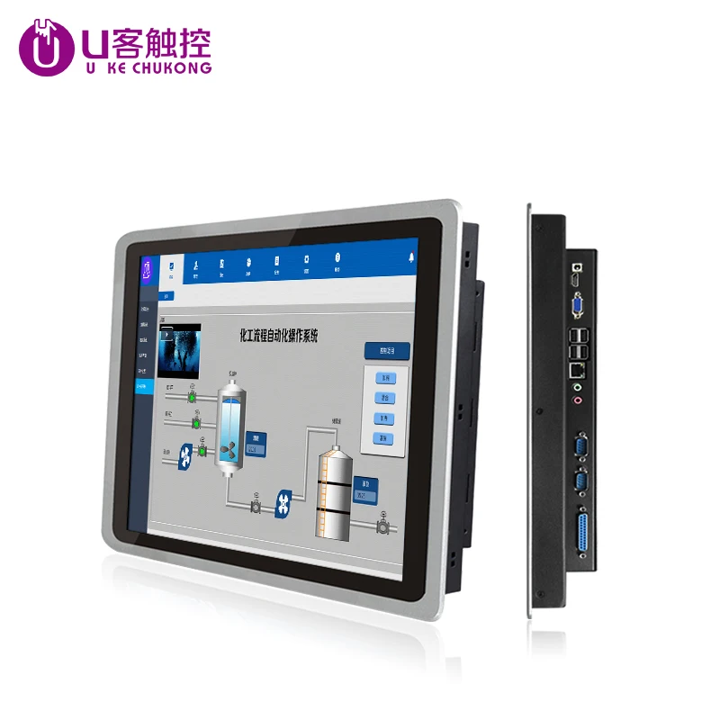 

Industrial Computer with 10.4/12.1/15/17/19 inch Capacitive Touch Screen Window 10 system CPU i3 Processor Desktop pc