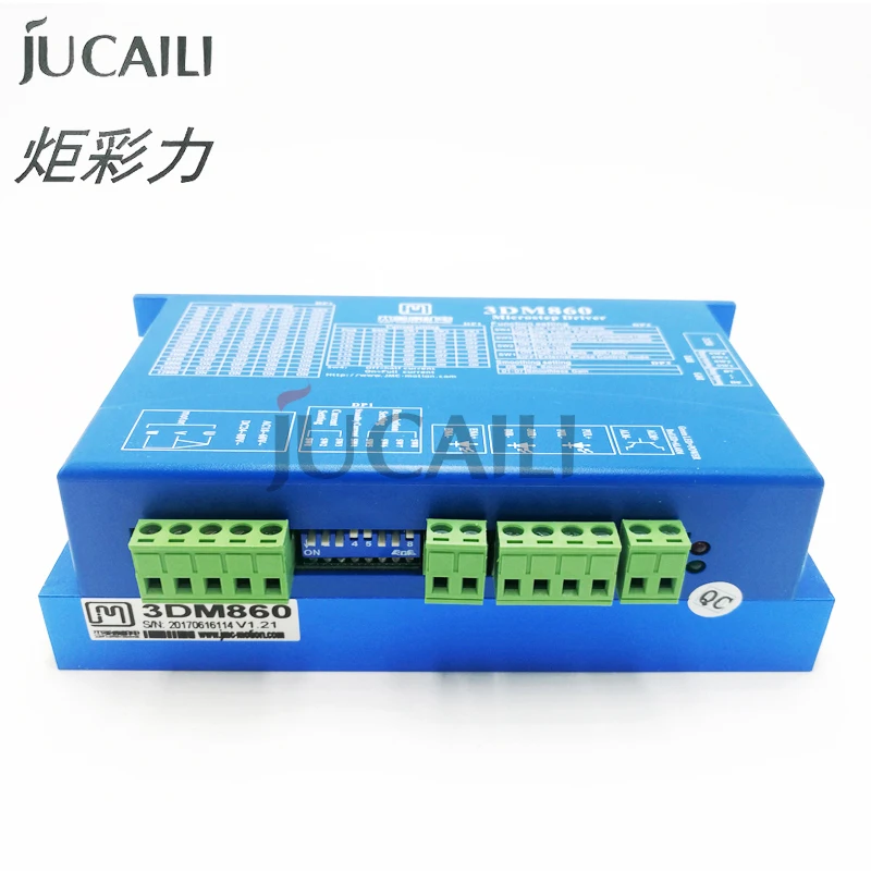 Jucaili printer 3 Phase 3DM860 Stepper Motor Driver Input Voltage 24~80VAC 30~100VDC 7.5A Match 86 Serial for inkjet printer