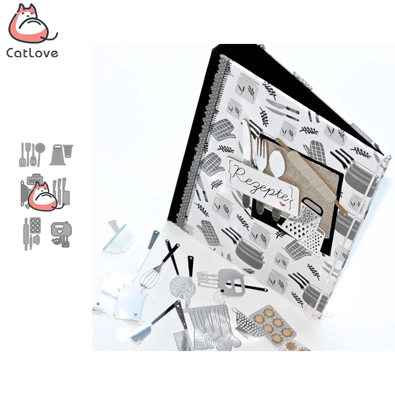 Catlove Kitchen tools Metal Cutting Dies Scrapbooking Mold Knife Stencil Die Cuts Card Making Craft Embossing New Dies For 2020