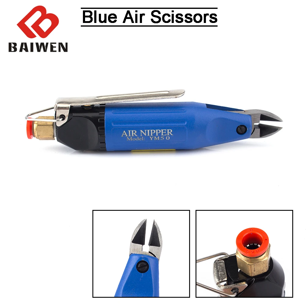 Pneumatic Scissors Replaceable Air pliers Clamping Wire Cutting Machine Copper Iron Wire Cutter Angle Blade Air Cutter Cutting