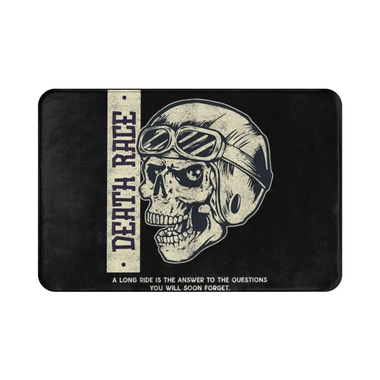 Death Ride Carpet Mat Rug Cushion Soft Death Stranding Skeletor Biker Bikie Bike Motorbike Motorcycle Helmet Ride Or