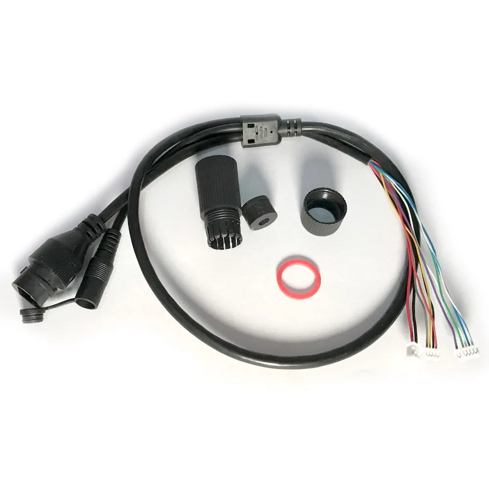 Cable de alimentación de vídeo para cámara de red CCTV POE IP, 60cm, conector hembra RJ45 para módulo PCB con terminales