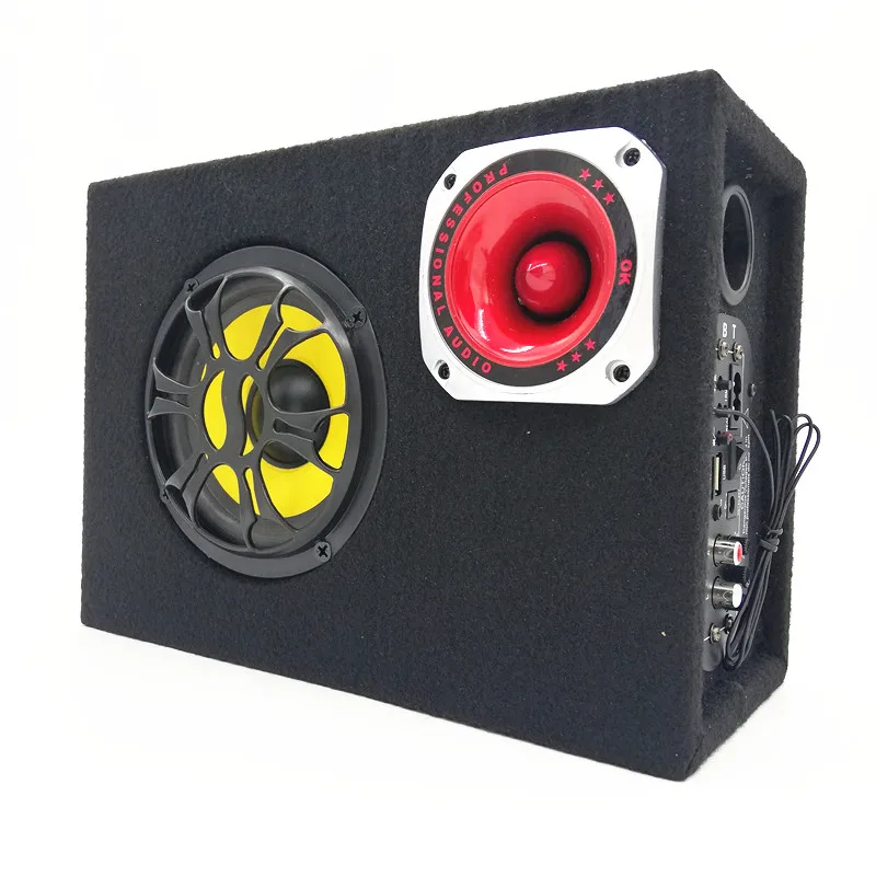 High Quality 5 inch 150watts 12v 220v Car Audio 2 IN 1 hifi Portable Active Speakers Built-in Remote Speaker Box Subwoofer