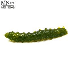 MNFT 12pcs 75mm 4g Larva Soft Lures Environmental TPR Bait Fishing Lure Carp Fishing Bait Artificial Multiple Colour Soft Worm