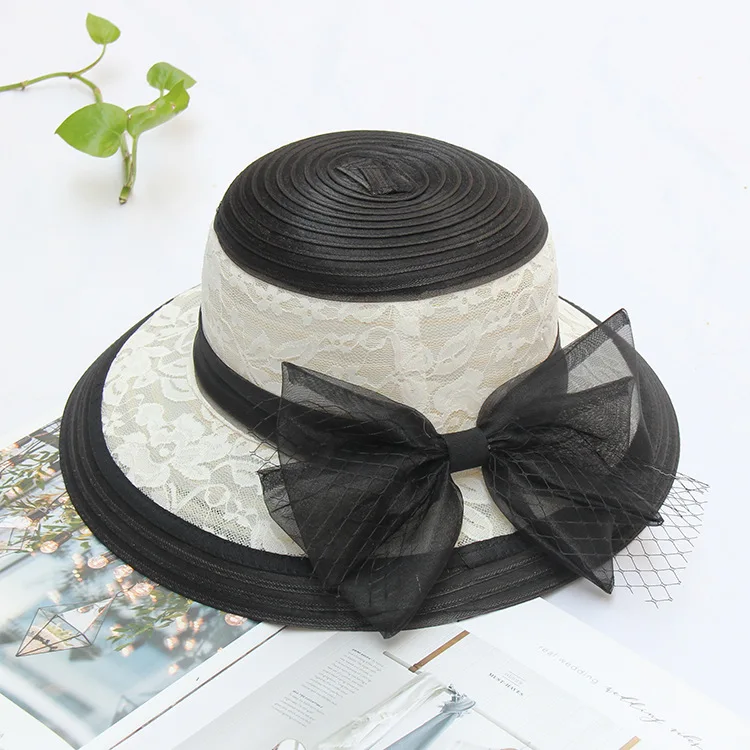 New Church Kentucky Daily Cap Bowknot Bridal Party Wedding Hat Ladies Elegant Womens Hat