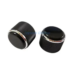 2pcs Plastic Encoder Switch Caps 19x14mm Car Navigation Volume Modification Knobs Half D Shaft 6mm Shaft Diameter