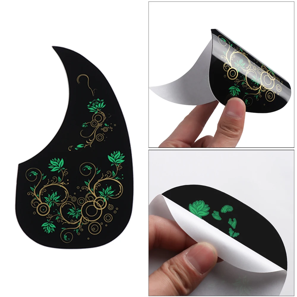 1PC Professional Comma/Hummingbird Shape Guitar Sticker Pickguard Self-Adhesive Sticker For Folk Acoustic Guitar Accessories