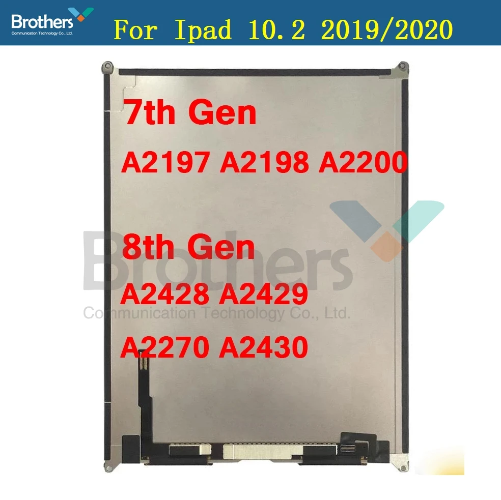 Ban Đầu Màn Hình LCD Dán Kính Cường Lực Cho iPad 7 / 8 10.2 2019 7th Gen A2197 A2198 /8th 2020 a2270 Replacment Màn Hình Trong