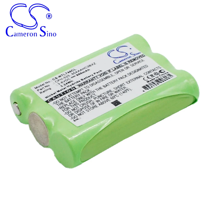 CameronSino Battery for Nortel T7406E 81010 fits Nortel 95AAAHC3BX 95AAAHC3BXZ CPH-525 NT8B45AH NT8B45AN Cordless phone Battery