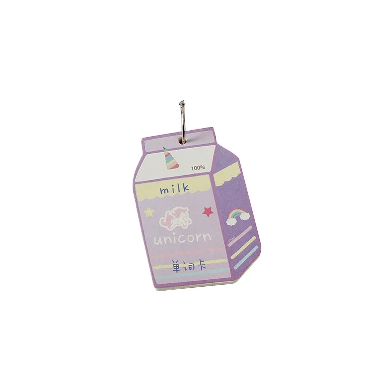 Sharkbang New Arrival Milk Series 100 Sheets Students Vocabulary Writing Reciting Book Mini Card Memo Notebook School Stationery