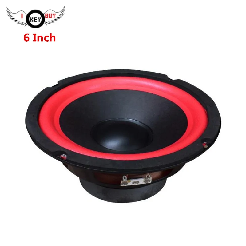 6/6.5 Inch 165mm Car Audio Wood Box Modified Full Frequency Midrange 4 Ohm 150W Pure Paper Cone Foam Edge Speaker with Wire