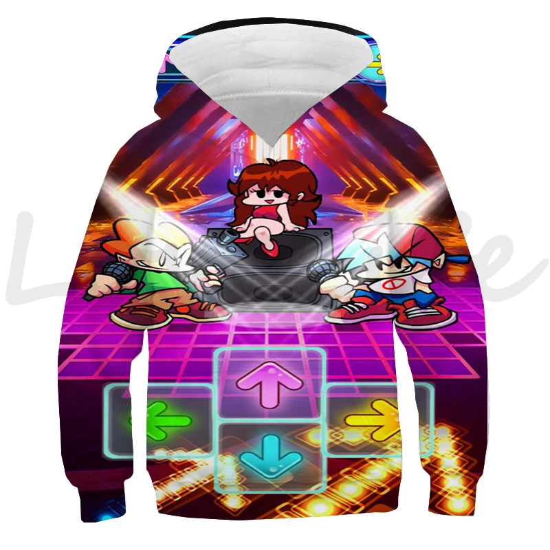 New Friday Night Funkin Hoodies Sweatshirt Boys Girls Harajuku Streetwear Sudaderas Game Fnf 3D Print Pullover Kids Clothes Tops