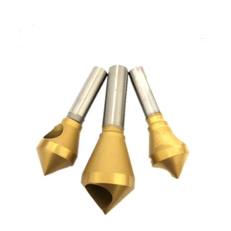 Titanium Plated Afkanten Cutter Met Gat Chamferer Hoogglans Afkanten Boor Verzonken Boor Verzonken Rvs