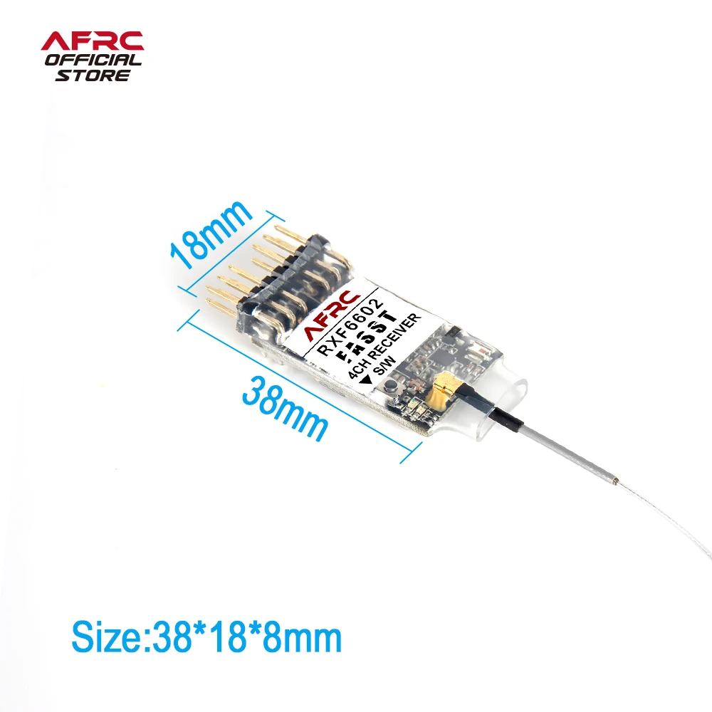 AFRC-RXF6602 Mini Receiver For Futaba FASST 6EX, 7C, TM-7, TM-8, T8FG, T10C, TM-10, T10CG, T12Z, T12FG, TM-14, T14MZ, T18MZ