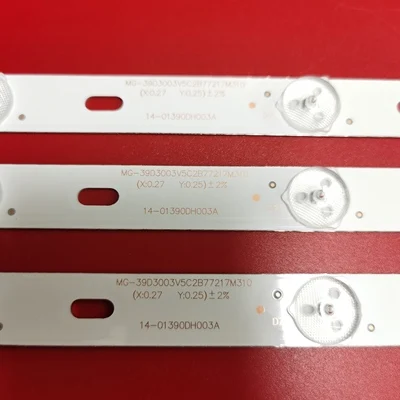 3pcs/set 770mm LED Backlight strip 10 lamp for LY400-DH01W MG-39D3003V5C2B77217M310 14-01390DH003A