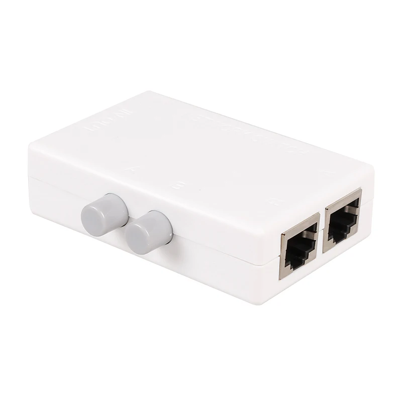 MT-VIKI 2 portas rj45 switch rede iinterno e externo switcher 2 entrada 1 saída mini rede cabo sharer MT-RJ45-2M