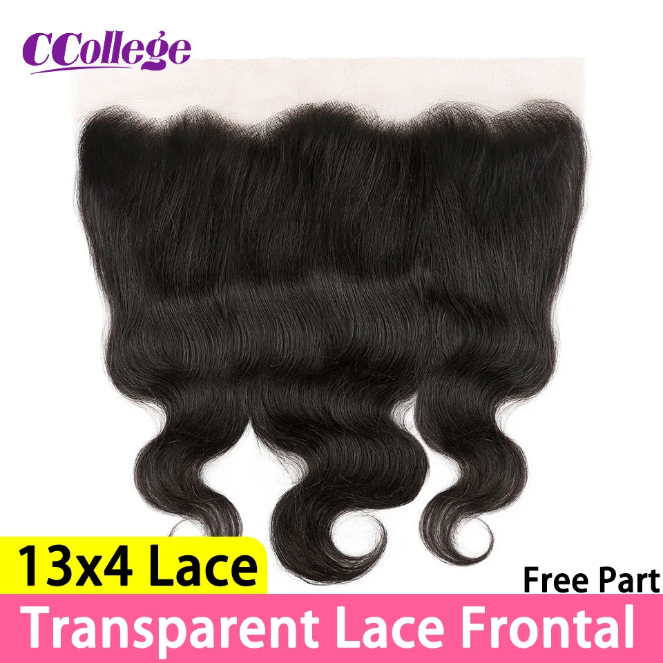 Frontal Closure Body Wave HD Lace Closure Human Hair Transparent Lace Front Closure Lace Frontal Only 13x4 Brazilian Remy Hair