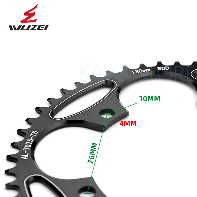 WUZEI bici da strada ruota dentata pieghevole 110/130 BCD pignoni larghi stretti rotondi 50/52/54/56/58/60T AL7075 BMX corona per bicicletta