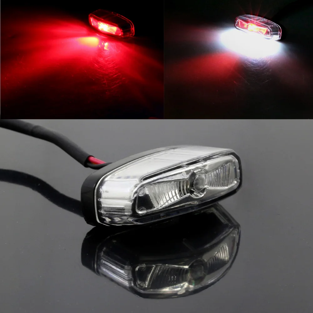 Motorcycle Motorbike Tail Rear Light License Plate Light Break light Universal