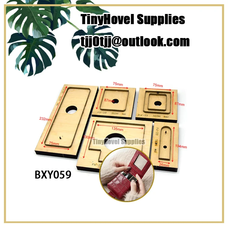 Card Clip Wallet Purse Cutting Dies,Wooden Die Cut, Die Cutter, Die Cutter for Leather Cutting,Big Shot Machine, BXY059