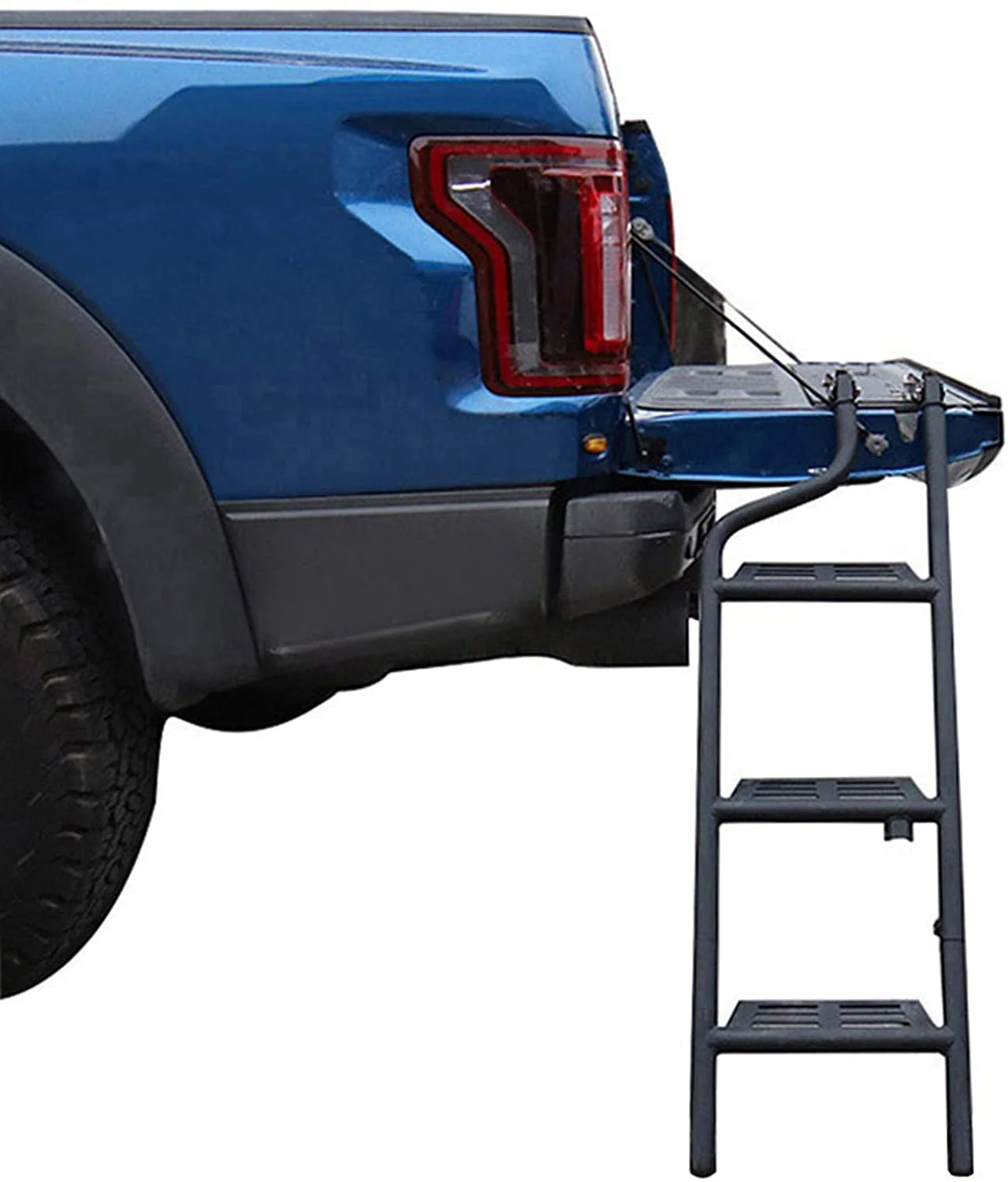 Universal Foldable Truck Step Tailgate Ladder Fits for Chevy/Chevrolet Colorado 2003-2021 Foot Ladder