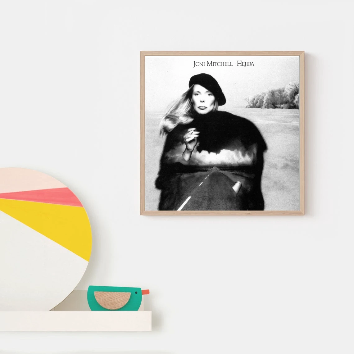 جوني ميتشل هجيرا ألبوم الموسيقى المشارك قماش طباعة ديكور المنزل طلاء جدران (بدون إطار)