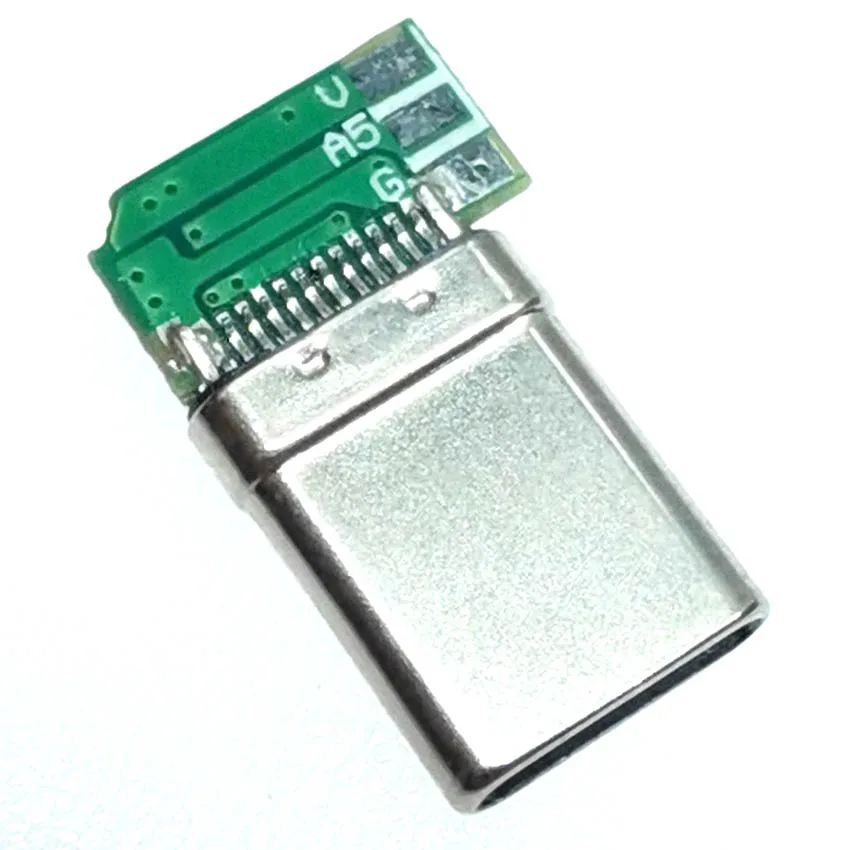 10PCS Type-C five pad male USB welding wire male socket 24pin with board side plug welding wire male port five core male socket