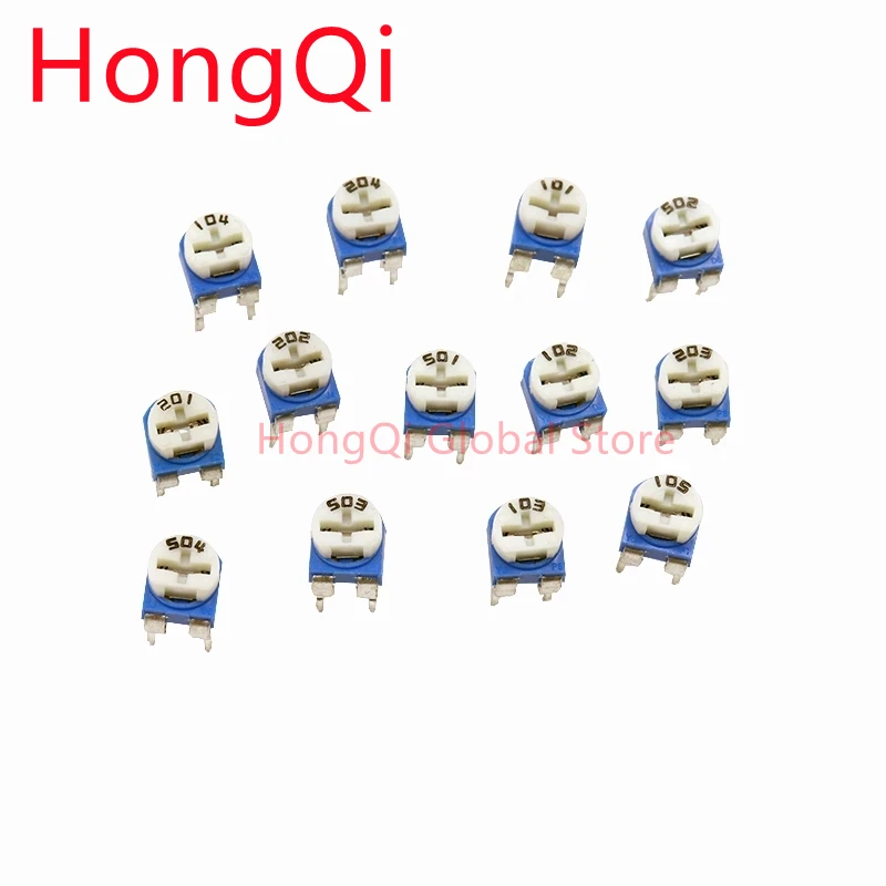 

500pcs RM065 RM-065 100 200 500 1K 2K 5K 10K 20K 50K 100K 200K 500K 1M Ohm Trimpot Trimmer Potentiometer Variable Resistor