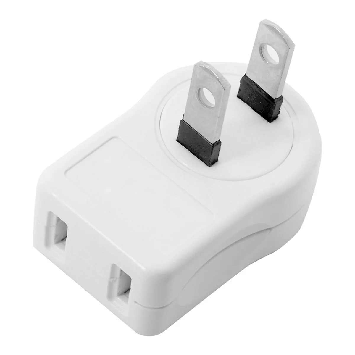 CY NEMA 1-15P USA Outlet Saver Adapter przedłużający zasilanie 2-bolcowe 2 gniazda pod kątem 90 stopni