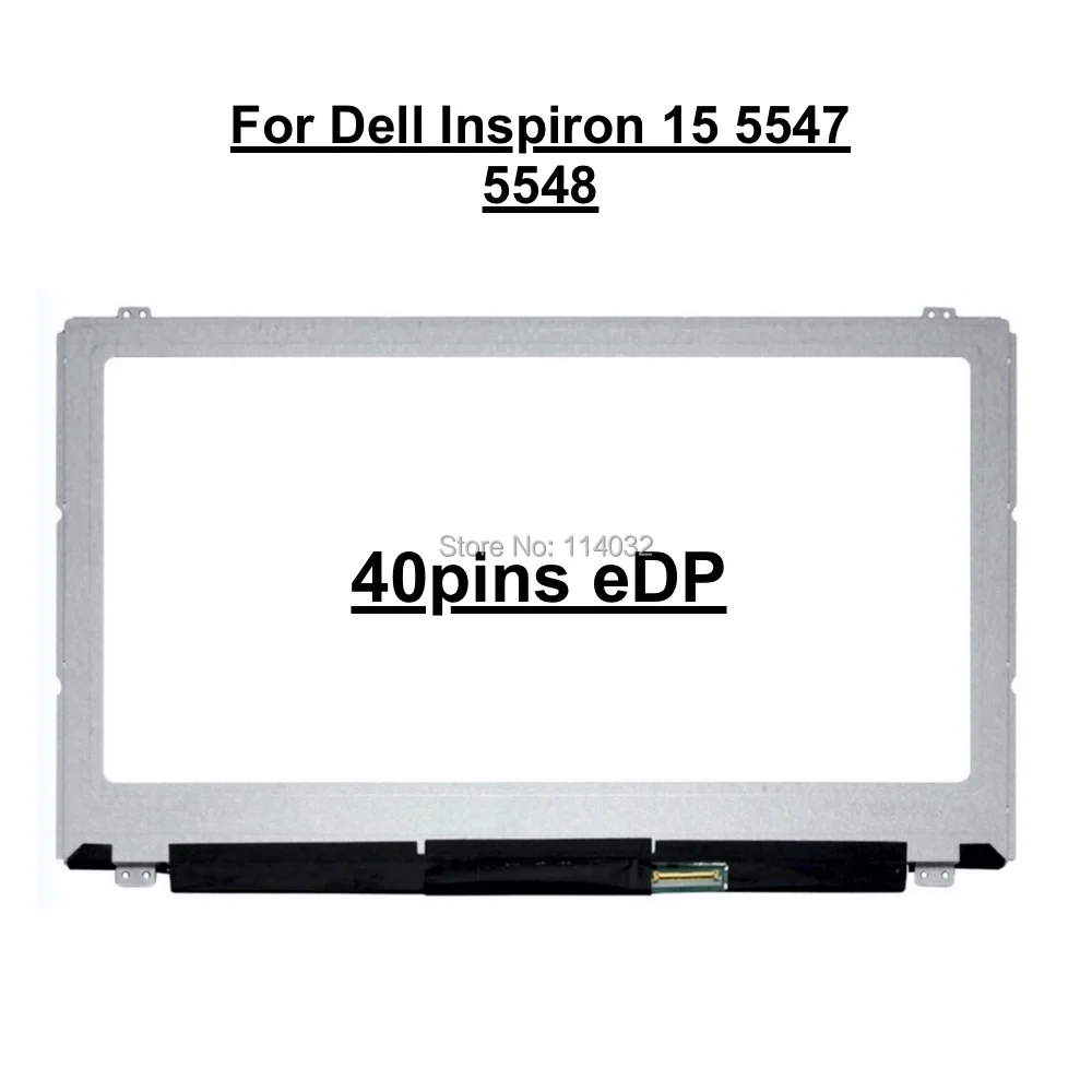 

15.6" Laptop Slim LED LCD Screen touch NV156FHM-A21 For Dell Inspiron 15 5547 5548 FG1DD 0FG1DD eDP 40 pins 1920*1080 FHD 1080P