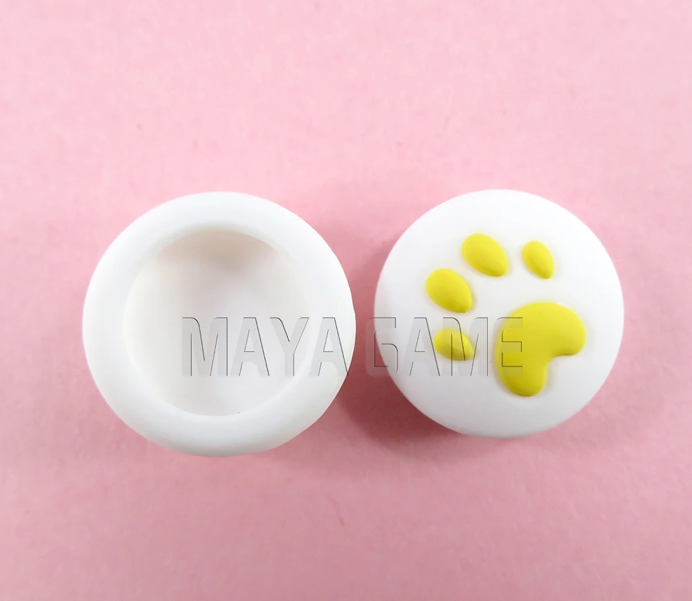 4 Uds. Tapas de silicona para agarre de pulgar para Nintendo Switch Joy-Con NS NX Lite controlador Cat Paw Joystick tapas accesorios de juego