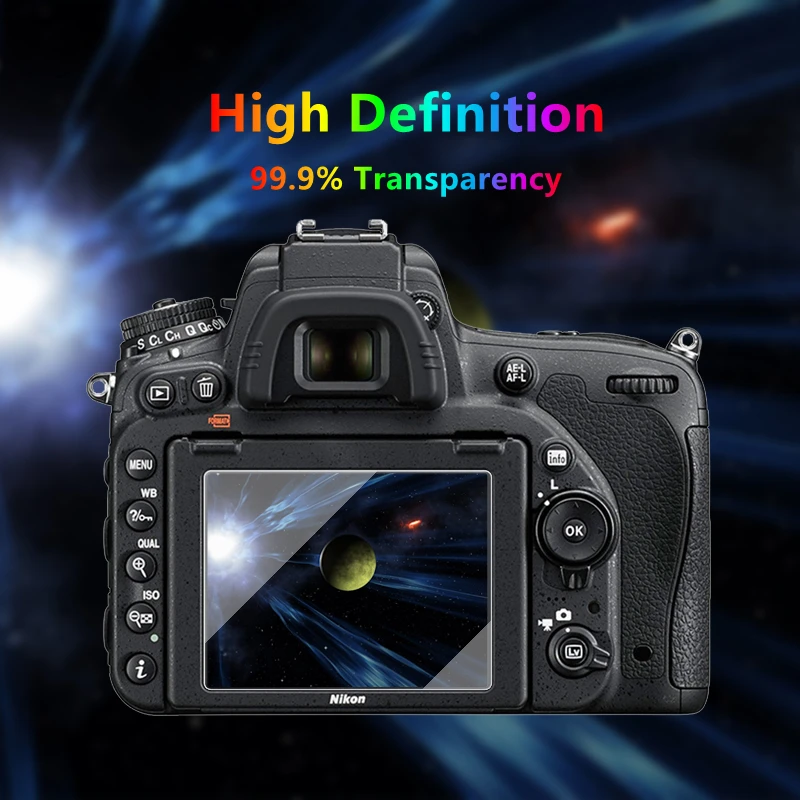 D750 D780 D7500 Pellicola protettiva in vetro per fotocamera Durezza 9H Vetro temperato Protezione schermo ultra sottile per fotocamera Nikon D7200 D7100