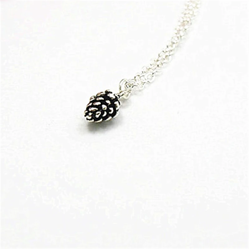 Pinecone Necklace Charm Necklace Pinecone Pendant Pinecone Charm Dainty Pinecone Necklace Tiny Pinecone Jewelry