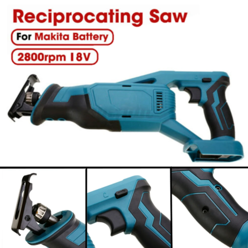 Электрическая Беспроводная сабельная пила ROLKETU для Makita DJR186Z 18 в LXT, неизолированный электроинструмент для деревообработки инструменты для дерева Электрическая Беспроводная сабельная пила ROLKETU для Makita DJR186Z 18 в LXT, неизолированный электроинструмент для деревообработки инструменты для дерева