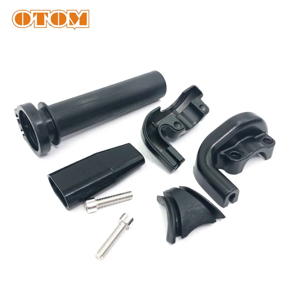 OTOM Motorcycle Throttle Twist Grip Motocross Settle Throttle Handle Double Span Wire System 7/8\