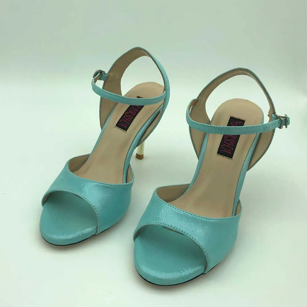 Argentina Tango Dance Shoes Party Shoes Wedding Shoes leather outsole T6290BLL 9cm heel 7.5cm available shipping free