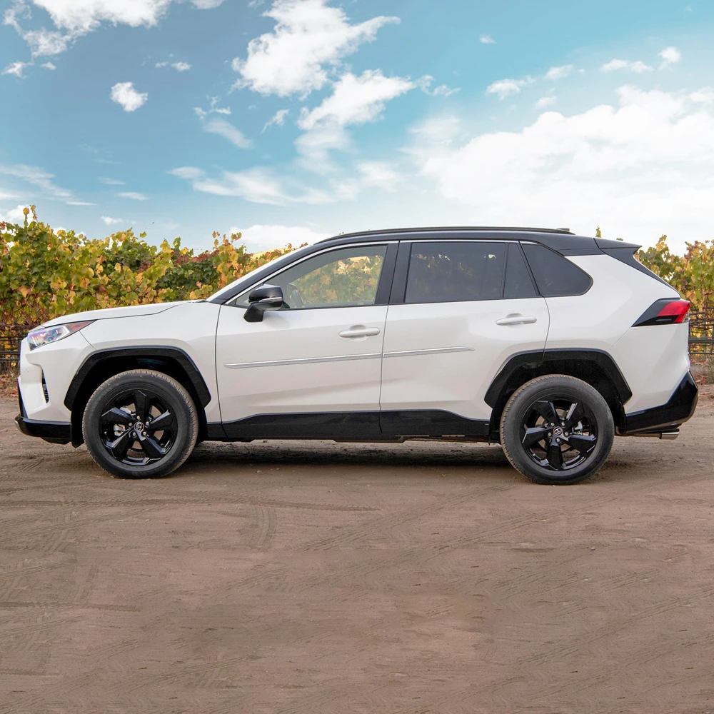 For Toyota RAV4 2019 2020 2021 2022 2023 Colorful Side Door Body Anti Scratches Molding Strips Protector Cover Trim Car Styling