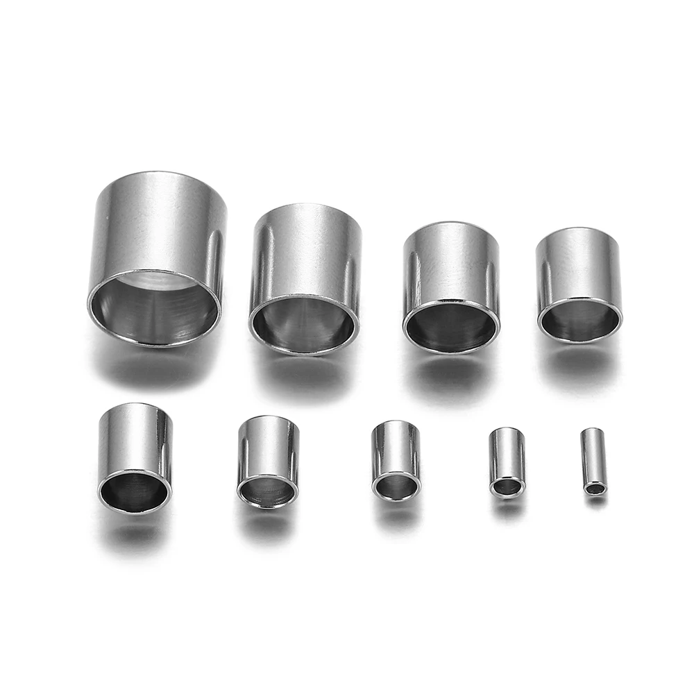 30/20pcs Fold Over Crimp Cord End Findings Leather Clasp Tip End Jewelry Connector For DIY Jewelry Making Supplies Bracelet Tool image 3