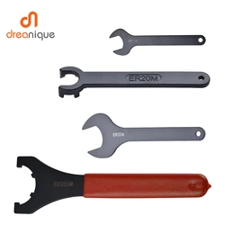 Pince de serrage pour écrou ER, support de mandrin, outil de fraisage CNC, outils de tour, type UM, essorée, ER16, ER20, ER25, ER32, 1 pièce