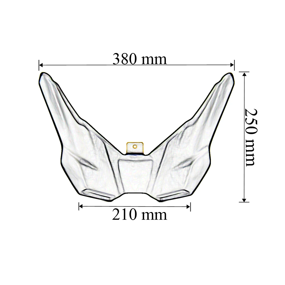 Nuevo para BMW R1250GS R1200GS LC ADV R 1250 GS Adventure LC 2017-2019 cubierta extensora de rueda de extensión de carenado de pico delantero de motocicleta