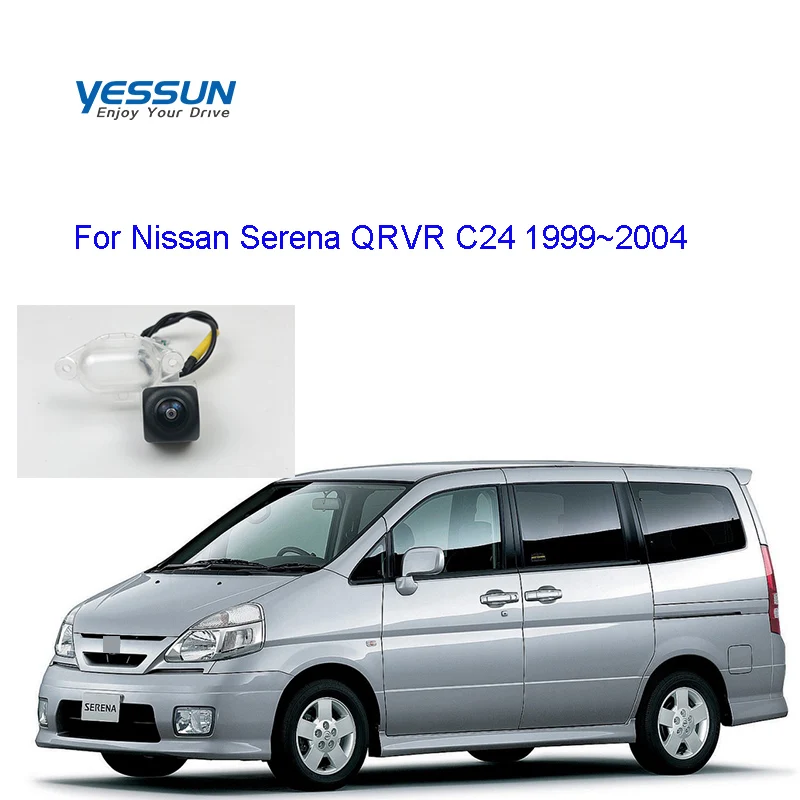175 Degree Rear Camera For Nissan Serena QRVR C24 1999~2004 AHD720P night vision rear view camera/license plate camera