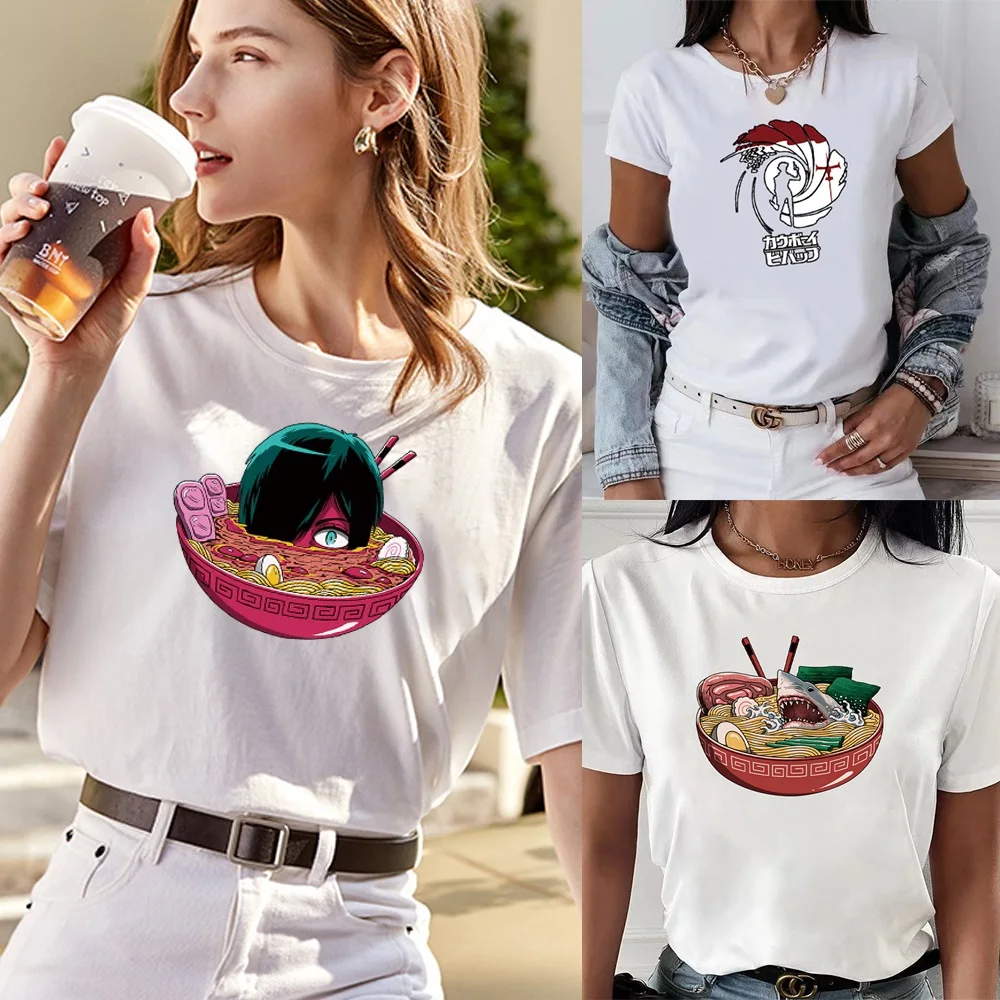 

Japanese Series Print T Shirt Women O-neck Summer Causal Tshirts Fashion Loose Tees Sports Breathable Shirt Hip Hop Streetwear