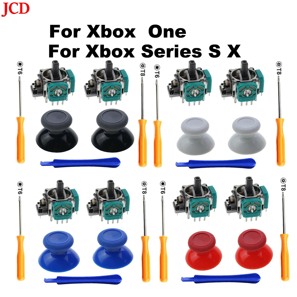 JCD 2 PCS 3D Analog Joystick Stick Sensor Module Potentiometers & ThumbStick for Microsoft XBox One S X Series Controller