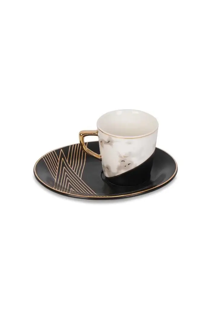 DOLBOVI Acar ZNH-009482/12 Porcelain coffee cup Pad 6'lı White mug кружка coffee cup cup