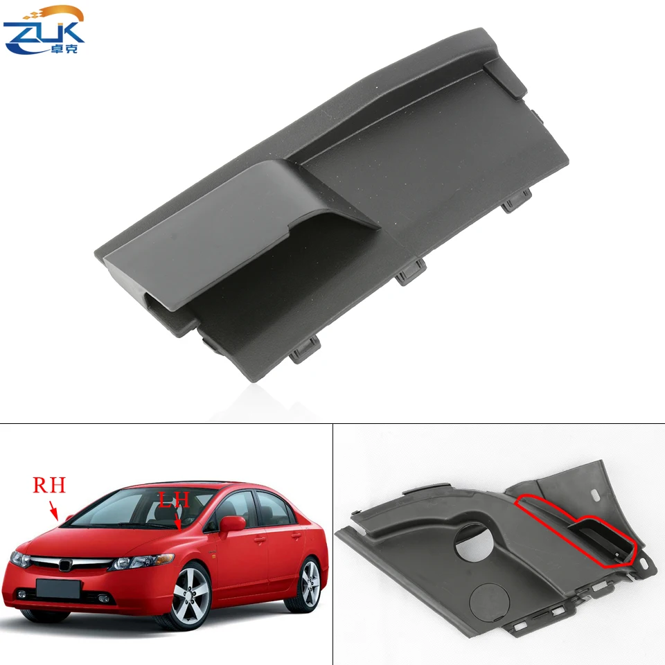 ZUK Cowl Top Lid Side Panel Hinge Cover For HONDA CIVIC FA1 FD1 FD2 2006 2007 2008 2009 2010 2011 74222-SNA-A00 74212-SNA-A00