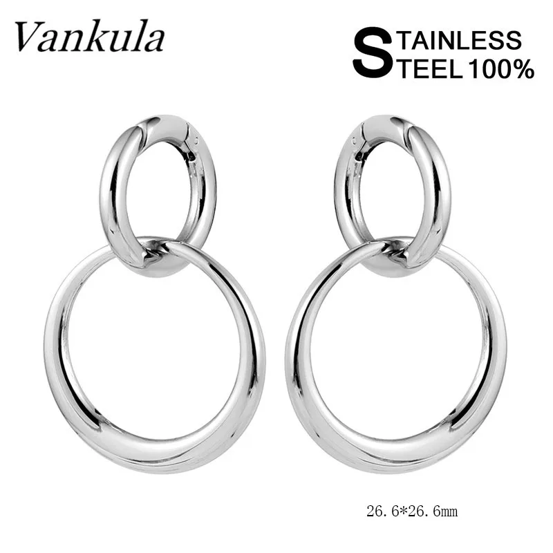 Vankula 316L Stainless Steel Ear Plug Tunnels Snap Hook Body Piercing  Ear Gauges Expander Stone Ear Weights Pair Selling