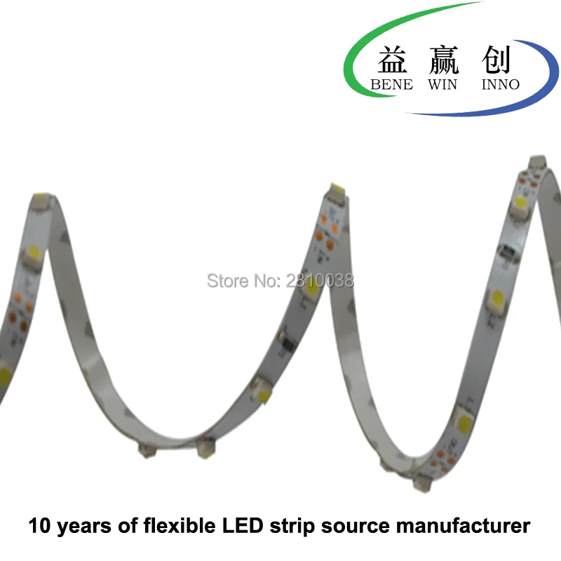 

100M/Lot High CRI 90+ 5/8mm wide 3528 led strip DC12/24V 60leds/M led light strip 4.8W/M led ribbon led tape light